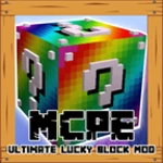 ultimate lucky block mod android application logo